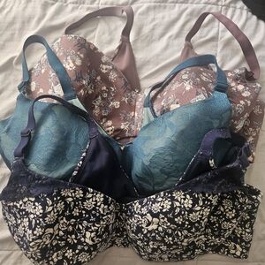 Three Cacique Underwire Bras